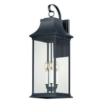 30026CLBK-Maxim Lighting-Vicksburg - 3 Light Outdoor Wall Sconce-28 Inches Tall and 9.5 Inches Wide