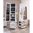 thumbnail image 5 of Jewelry Armoire Standing,Movable Full-length Mirror ,White, 5 of 9