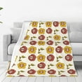thumbnail image 1 of Balery Sunflowers And Skull Manta de Felpa Suave y Acogedora – Cobija de Franela Aterciopelada para Cama, Lavable y Cálida para Sofá, Mascotas, Transpirable-50"x40", 1 of 7