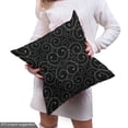 thumbnail image 4 of Ambesonne Abstract Fabric by the Yard Upholstery, Modern Curvy Lines Art, 5 Yards, Charcoal Grey and White, 4 of 4