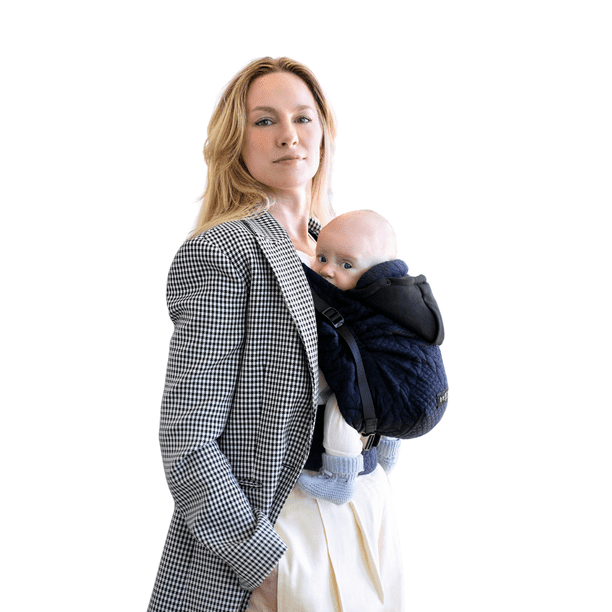 Cangurera Ergonómica Love Radius Bleu Moelleux HoodieCarrier Tejido 3D Cotton Transpirable Evolutiva desde Nacimiento a 3 Años (20 kg) 1 Pieza