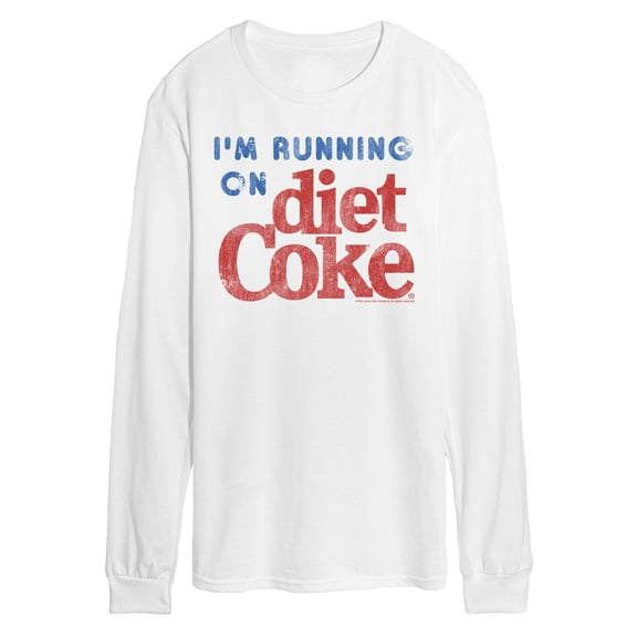 Diet Coke - I'm Running on Diet Coke - Men's Long Sleeve Graphic T-Shirt