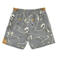 thumbnail image 7 of FORMRS Boys Swim Trunks Quick Dry Mesh Liner Boardshorts Sizes XS-XL, Gray Halloween Dancing, 7 of 7