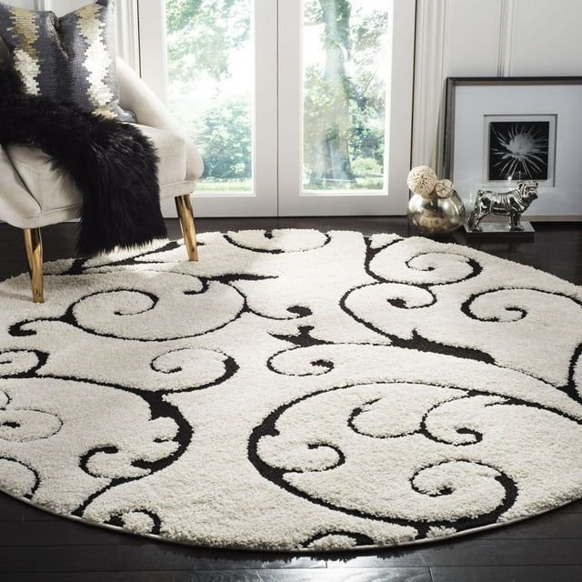SAFAVIEH Florida Douglas Floral Vines Shag Area Rug