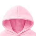 thumbnail image 4 of YYDGH Baby Boys Girls Sweatshirts Long Sleeve Hoodie Toddler Winter Fleece Solid Sweater Pullover Tops(Pink,2-3 Years), 4 of 5