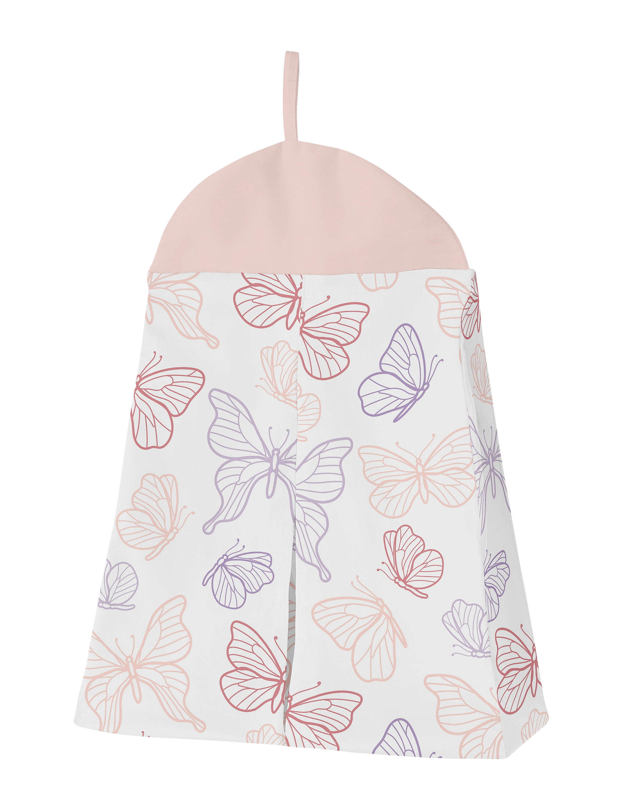 Sweet Jojo Designs Butterfly Pink Purple White 4 Piece Crib Bedding Set