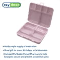 thumbnail image 4 of Ezy Dose Bi-Foldable Magnetic Pill Organizer, 11 Compartments, Travel-Friendly, Pink, 4 of 5