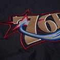 thumbnail image 7 of Men's Mitchell & Ness Black Philadelphia 76ers Hardwood Classics 76 Originals Collection Fushion Full-Snap Hoodie Jacket, 7 of 7