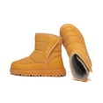 thumbnail image 6 of BOBOGOJP Kids Snow Boots Boys Girls Toddler Winter Waterproof Shoes Cold Weather Outdoor Lightweight (Toddler/Little Kids/Big Kids) Khaki for Size 13, 6 of 6