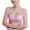 pink, variant on Women's Lace Push-up Cami Stretch Lace Half Cami Breathable Lace Bralette Underwear With Tube Top Design Three Rows of Buckles