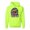 Safety Green, variant on Funny Neon Sloth | Dean Russo Art Animal Lover Unisex Hoodie Sweatshirt, Black, M