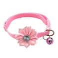 thumbnail image 2 of Walbest Dog Cat Collar Flowers Dog Bow Tie for Girls Dogs Cats Puppy Detachable Flower with Bell Adjustable Pet Collar Flower Accessories, 2 of 7