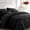 Black, variant on 7-Piece Full Pink Blush Pinch Pleat Pintuck Comforter Set, All Season Bed in a Bag with Sheets
