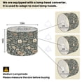 thumbnail image 2 of Linen Drum Lamp Shades chinoiserie Elegant floral 13" x 13" x 10" Lampshade for Table Lamps Floor Lamps Lamp Shade Replacement Easy Assembly Required, 2 of 8