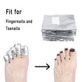 thumbnail image 5 of Nail Remover Foil Wraps for Acrylic, UV, Gel Polish Soak-off Removal with Pre-attached Lint Free Pad, Pack of 100 Wraps Nail Polish Wraps Removal Tool by GIXUSIL, 5 of 7