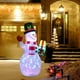 thumbnail image 1 of LED iluminado inflable muñeco de nieve bomba de aire lámpara de noche decoración navideña (UE), 1 of 4