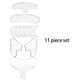 thumbnail image 5 of Minnieouse Parche antiarrugas de silicona para la frente, mejillas, barbilla, pegatinas para levantar la cara, piel para mujer, parches para los ojos, Tratamientos faciales  11 piezas/juego Minnieouse CE014527-01, 5 of 6