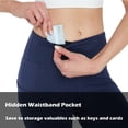 thumbnail image 5 of FEDTOSING Women's High Waisted Yoga Leggings 25" Navy Blue Workout Yoga Pants with Pockets,up to Size 2XL, 5 of 6