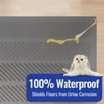 thumbnail image 5 of Waterproof Cat Litter Mat, Litter Trapping Mat, Easy Clean Cat Litter Catcher Mat, Silicone Cat Supplies & Accessories, 24*15Inch, 5 of 7