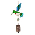 thumbnail image 3 of Home Decor 3D Stereoscopic Hummingbird Resin Wind Chime Metal Pendant Vividly Colorful Wind Chime Decoration With Exquisite And Lifelike Hummingbird Design, 3 of 3