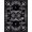 Black Purple Grey, Pattern 20, variant on Design&I 8'x10' Washable Area Rug Round Gothic Witchy Serpent Tarot Motifs Moody Goth Witch Snake Flowing Dynamic for Dining Room, Large Office, Lounge, Snag-Free