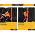 thumbnail image 3 of Eigraketly Herramientas de fijador de ascenso de cuerda de escalada, equipo elevador de aleación de aluminio, cuerdas de espeleología de Color sólido, Escalada Naranja Eigraketly OD026823-02, 3 of 6