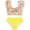 Yellow, variant on LNMQLPDBS Swimsuits for Kids Girls 2 Piece Bikini Set Ruffle Trim Sleeveless Bathing Suit Pretty Flower Printed Tankini Sets Girls' Swimwear for 8-12 Years Trendy Beachwear for Summer Vacation