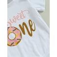 thumbnail image 6 of 1st Birthday Baby Girl Clothes Sets Newborn Infant One Donuts Ice Cream Romper Tulle Skrits Headband Outfits, 6 of 8