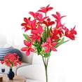 thumbnail image 3 of 1 Pcs Artificial Tiger Lily Stems, Real Touch Fake Lilies Bouquets Faux Flowers for Wedding Centerpieces Arrangement Easter Home Decor 13 x 6", 3 of 9
