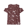 thumbnail image 6 of DeHolifer Girls Shirt Short Sleeve T-Shirts Off Shoulder Tops Cotton Tees Summer Tshirts for Kids 3-12 Years, 6 of 8