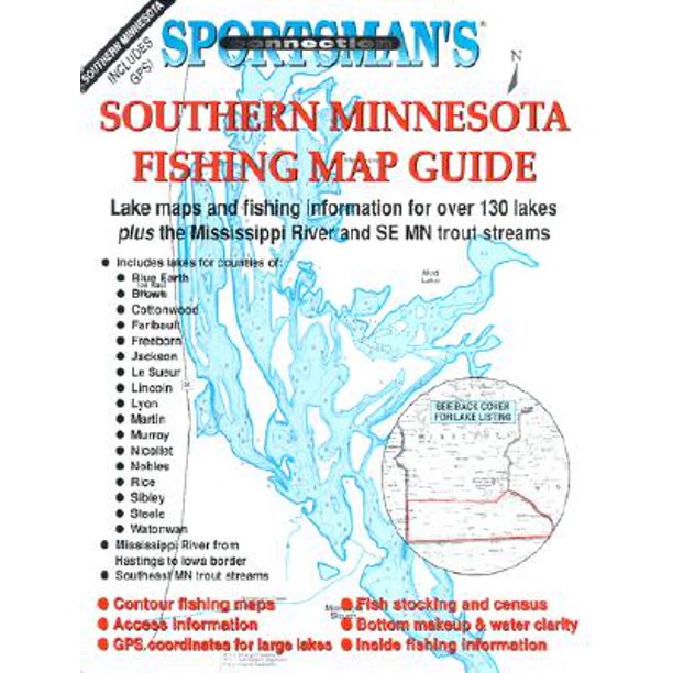 Southern Minnesota Fishing Map Guide Lake Maps and Fishing