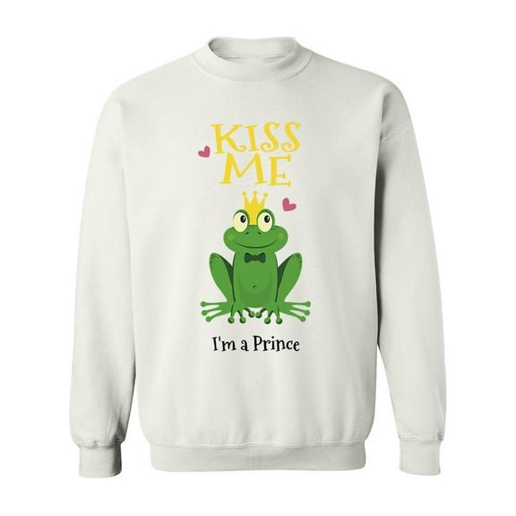 Kiss Me, I'm A Prince Sweatshirt Men -Image by Shutterstock, Male x-Large