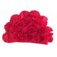 thumbnail image 4 of Gorros de natación reutilizables y cómodos, gorros de natación, gorros de baño elásticos, pétalos de flores Rojo, 4 of 9