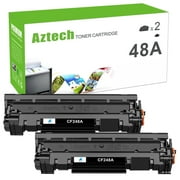 48A Toner Cartridge Compatible for HP 48A CF248A Laserjet Pro M15w MFP M29w M28w M15a M28a M29a M16w M16a M15 M29 M28 Printer Ink (Black, 2-Pack)