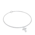 thumbnail image 3 of Rosec Jewels Lab Created Diamond Cross Charm Bracelet (EF-VS Quality) - Ready to Gift for Christmas, 18K White Gold, 7.0 inches, 3 of 7
