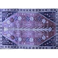 thumbnail image 1 of Ahgly Company Machine Washable Indoor Rectangle Persian Blue Traditional Area Rugs, 7' x 10', 1 of 4