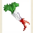 thumbnail image 3 of CafePress - Italian Flag Map Light T Shirt - Men's Classic Graphic T-Shirt, 3 of 4
