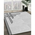 thumbnail image 3 of Ahgly Company Machine Washable Indoor Rectangle Transitional Platinum Gray Area Rugs, 2' x 5', 3 of 7