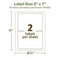thumbnail image 6 of Avery EcoFriendly Rectangle Labels, 5" x 7", 50ct, 6 of 10