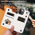 thumbnail image 4 of iPhone 12 PRO Case ,Card Slots Leather Wrist Strap Phone Cover for iPhone 12 PRO, 4 of 5