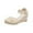 Beige Wedge Sandals, variant on hopeusnice Women's Wedge Sandals Summer Ankle Strap Espadrille Buckle Open Toe Breathable Comfortable Beach Shoes Beige 38