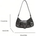 thumbnail image 6 of CAILDANL Women's Y2k Purse Top Handle Shoulder Bag Buckle Punk Hobo Clutch Purses Bags, 6 of 6