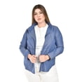 thumbnail image 2 of Camisa tipo mezclilla Roman Fashion /Tallas Extras, 2737 (Azul marino) azul 36, 2 of 7