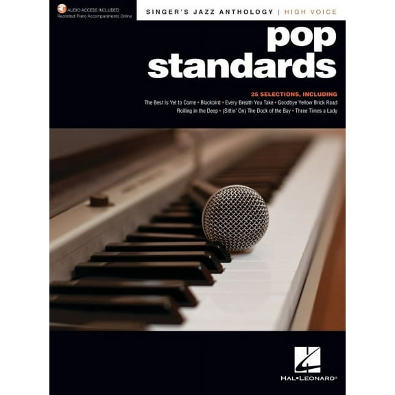 Pop Standards - Singer's Jazz Anthology High Voice Edition with Recorded Piano Accompaniments, (Paperback)