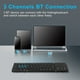 thumbnail image 4 of Teclados Teclado inalámbrico plegable BT5.1 Teléfono móvil Tableta PC Sistema triple Teclado portátil de cuero para negocios universal Tamaño de bolsillo Teclado inalámbrico BT portátil con panel táct, 4 of 8