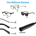 thumbnail image 3 of 2pcs Adjustable Glasses Straps, EEEkit Silicone Eyeglass Neck String Holder, No Tail Eyewear Retainer, 3 of 8