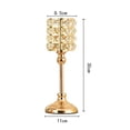 thumbnail image 2 of Candelabros De Candelita De Cristal, Candelabros De Cristal De Metal, Mesa De Boda, Centro De Mesa, Jarrón, Fiesta, Decoración Del Hogar Advancent HA022637-00, 2 of 7