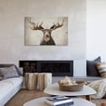 thumbnail image 3 of 7WallArts -Large Elmer the Moose Vintage Rustic Animal Picture for Wall Poster for Living Room 48x32 Inch, 3 of 5