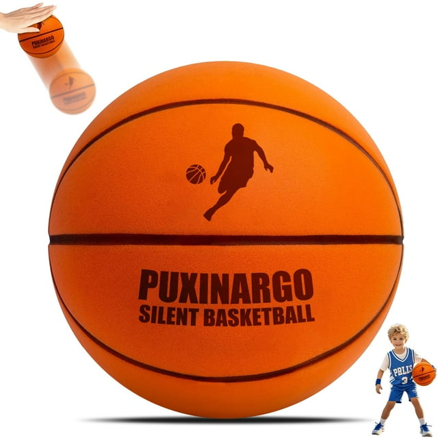 Baloncesto Puxinargo Silent, tamaño 7 (29,5 cm), espuma naranja