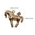 thumbnail image 2 of unbranded 2Ud Llavero De Latón En Forma De Caballo Dorado Para Artesanía Y Creativa, 2 of 8